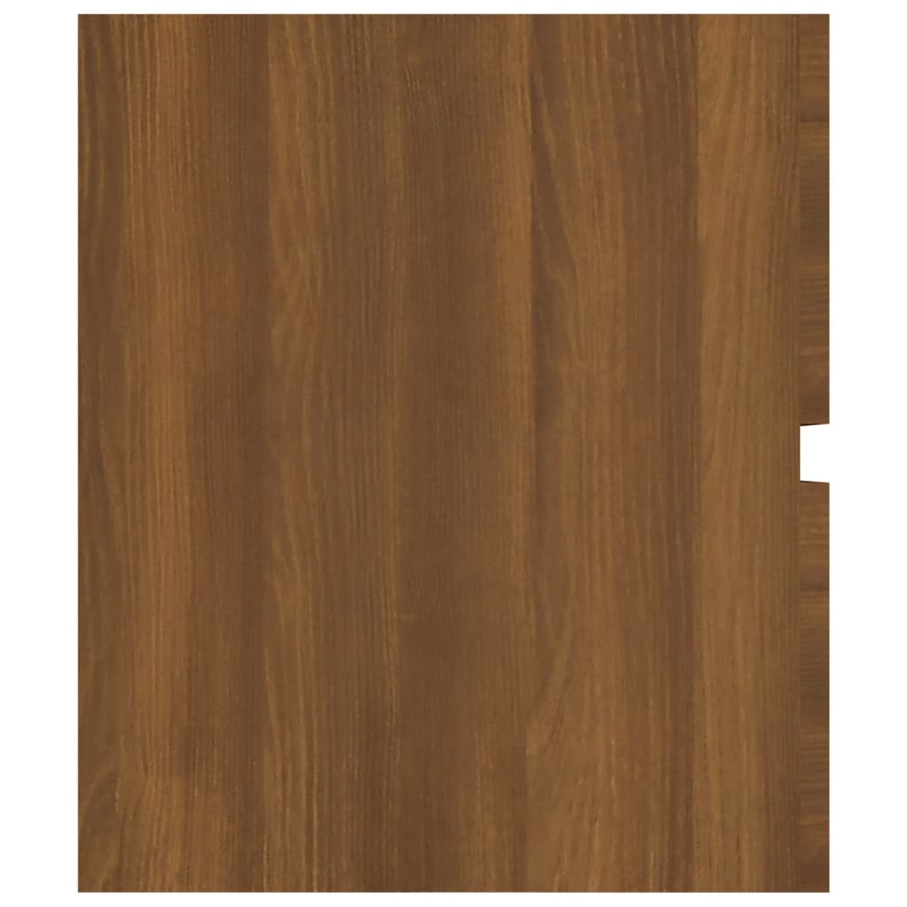 Wastafelkast 100X38,5X45 Cm Bewerkt Hout Bruineikenkleurig