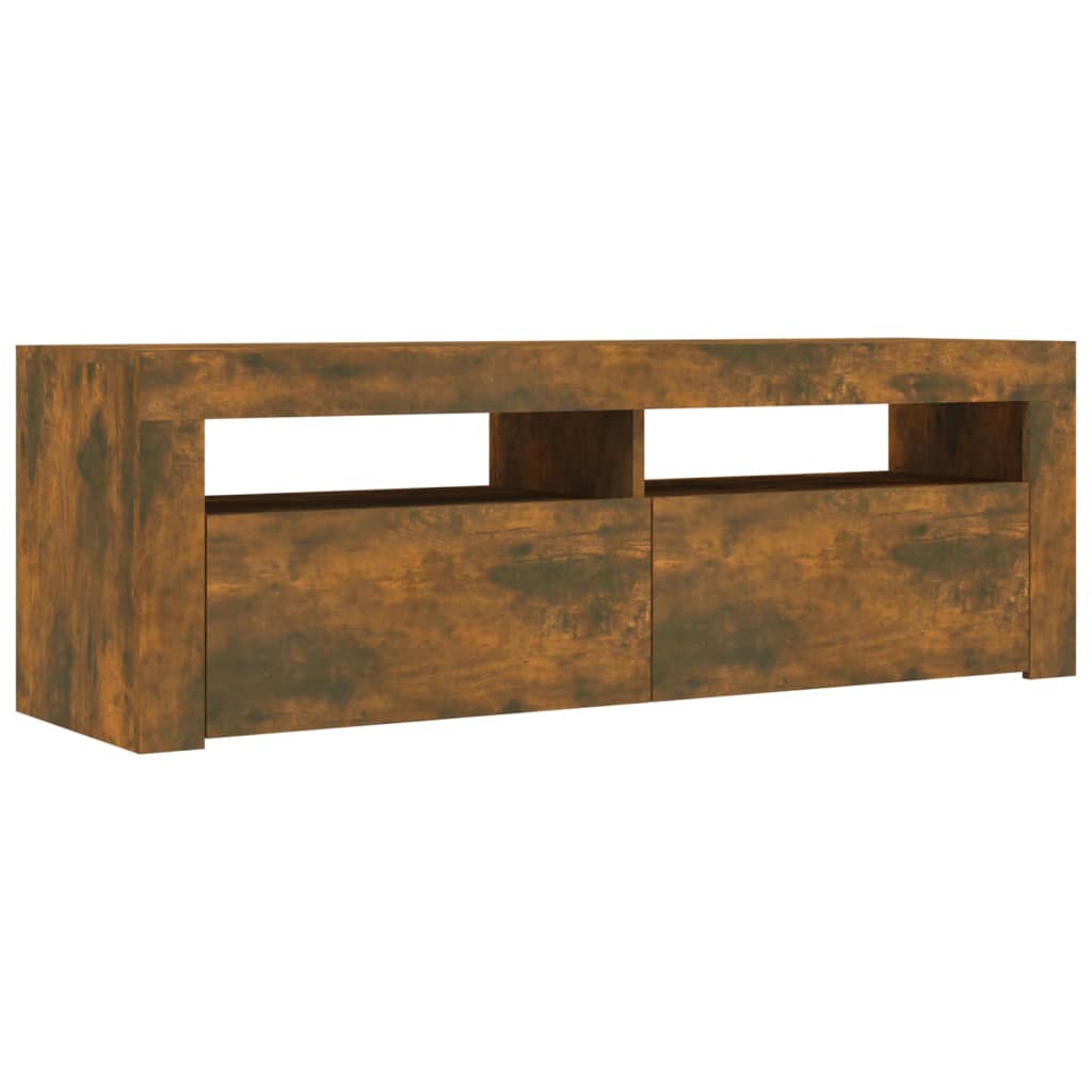 Tv-Meubel Met Led-Verlichting 120X35X40 Cm Sonoma Eikenkleurig
