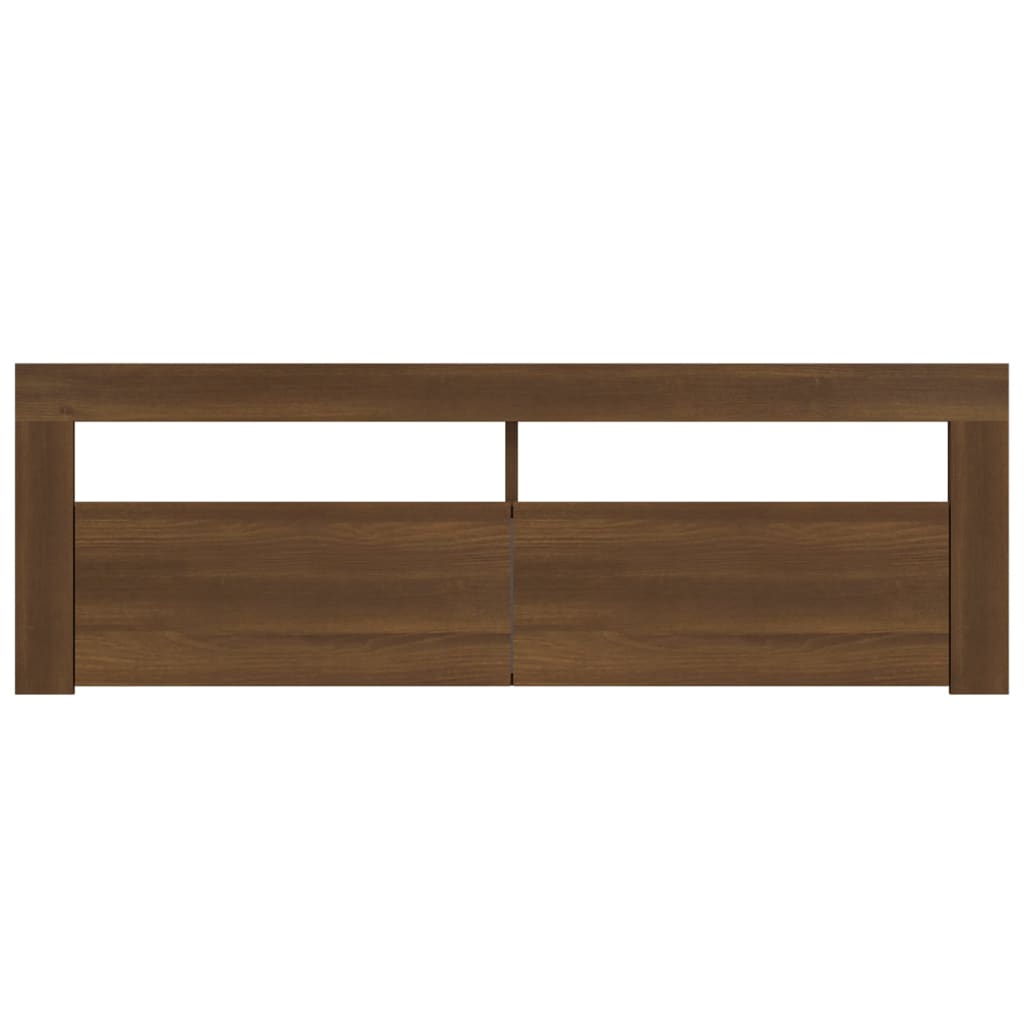 Tv-Meubel Met Led-Verlichting 120X35X40 Cm Bruin Eikenkleurig