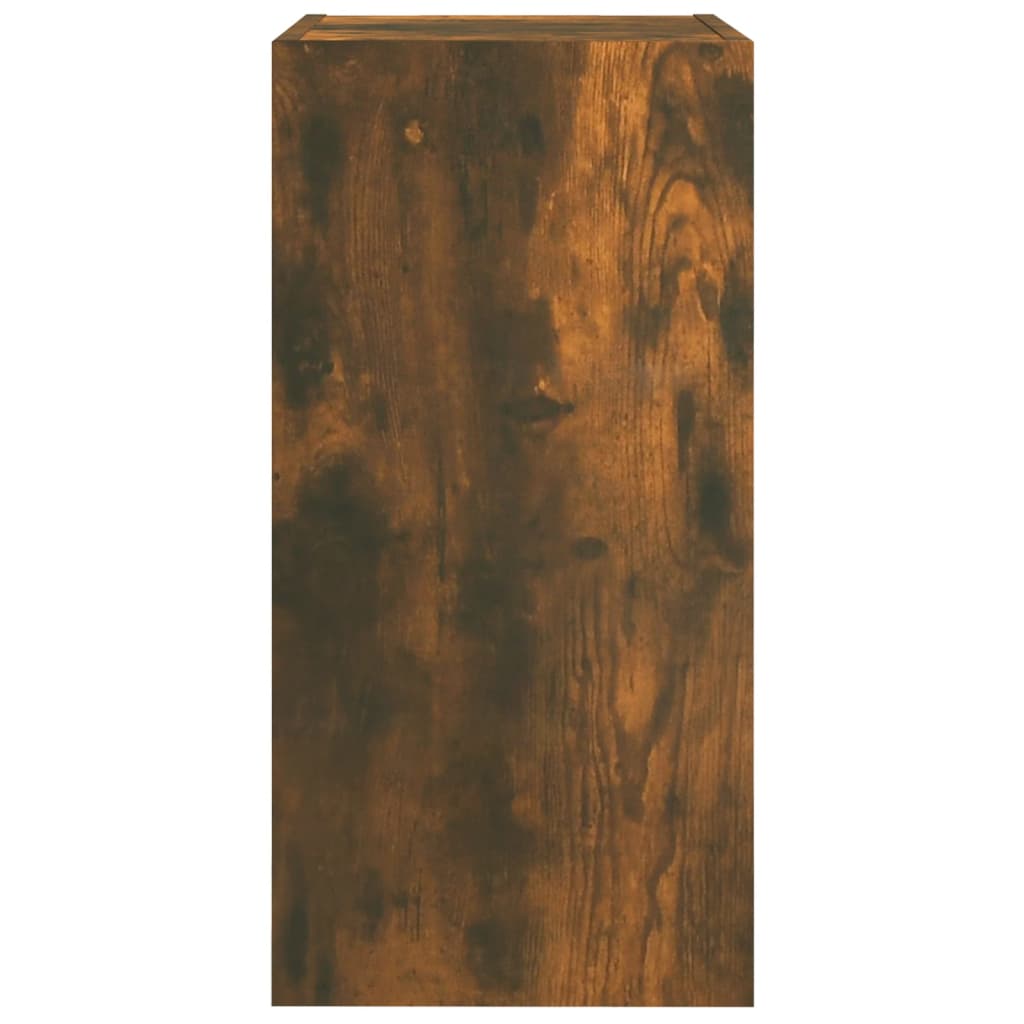 Tv-Meubel 30,5X30X60 Cm Bewerkt Hout Gerookt Eikenkleurig