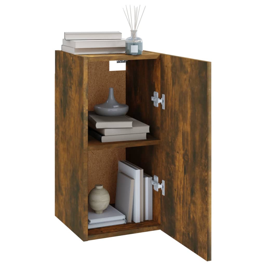 Tv-Meubel 30,5X30X60 Cm Bewerkt Hout Gerookt Eikenkleurig