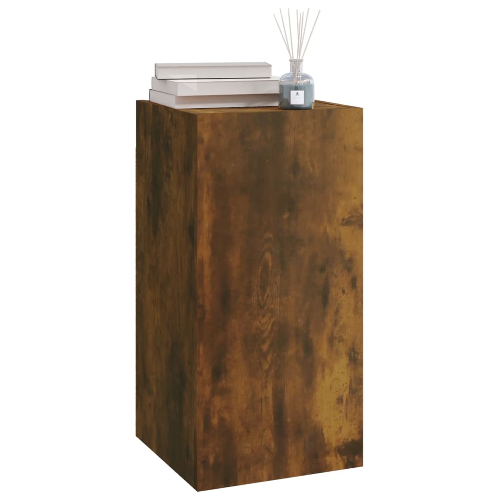 Tv-Meubel 30,5X30X60 Cm Bewerkt Hout Gerookt Eikenkleurig