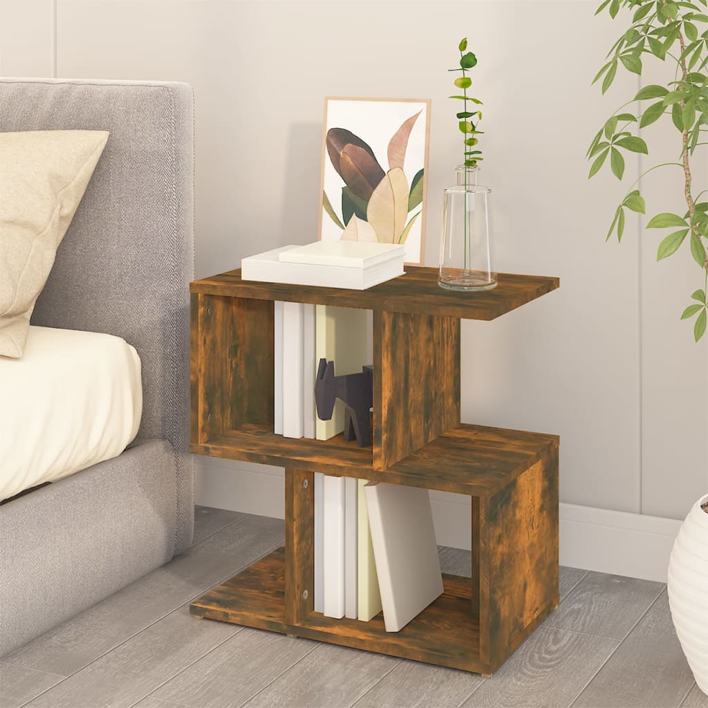 Nachtkastjes 2 St 50X30X51,5 Cm Bewerkt Hout Gerookt Eikenkleur