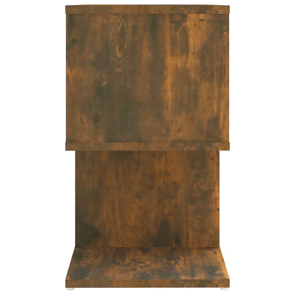 Nachtkastjes 2 St 50X30X51,5 Cm Bewerkt Hout Gerookt Eikenkleur