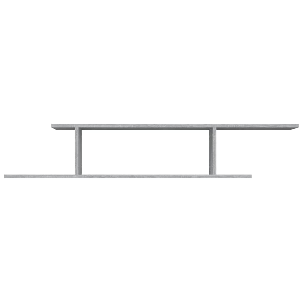 Tv-Wandschap 125X18X23 Cm Bewerkt Hout Grijs Sonoma Eikenkleur