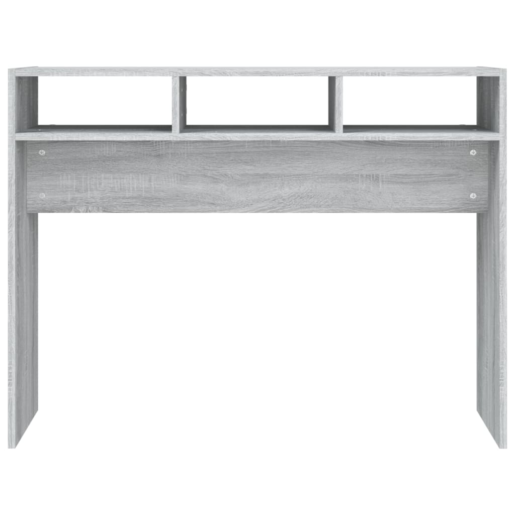 Wandtafel 105X30X80 Cm Bewerkt Hout Grijs Sonoma Eikenkleurig