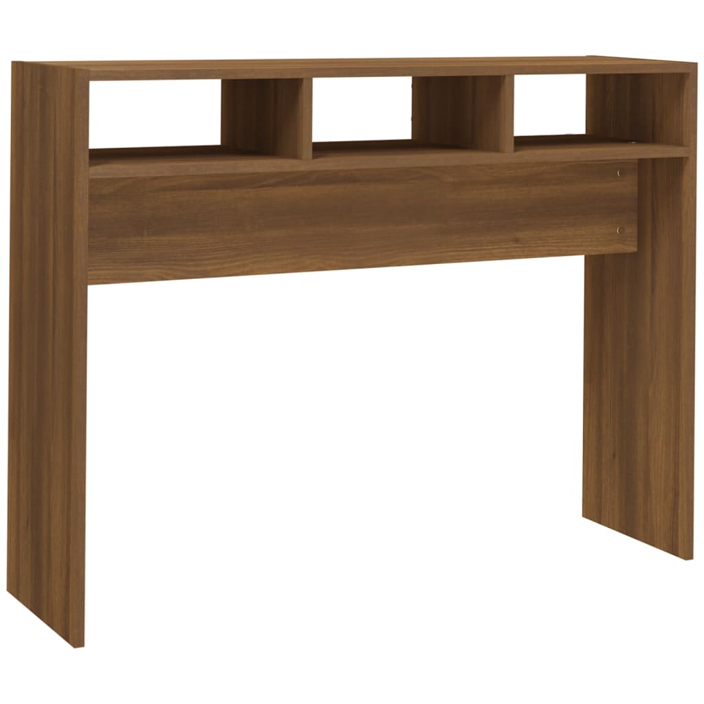 Wandtafel 105X30X80 Cm Bewerkt Hout Bruineikenkleurig