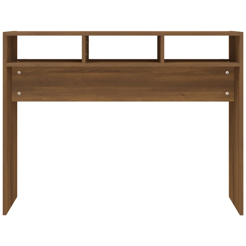 Wandtafel 105X30X80 Cm Bewerkt Hout Bruineikenkleurig