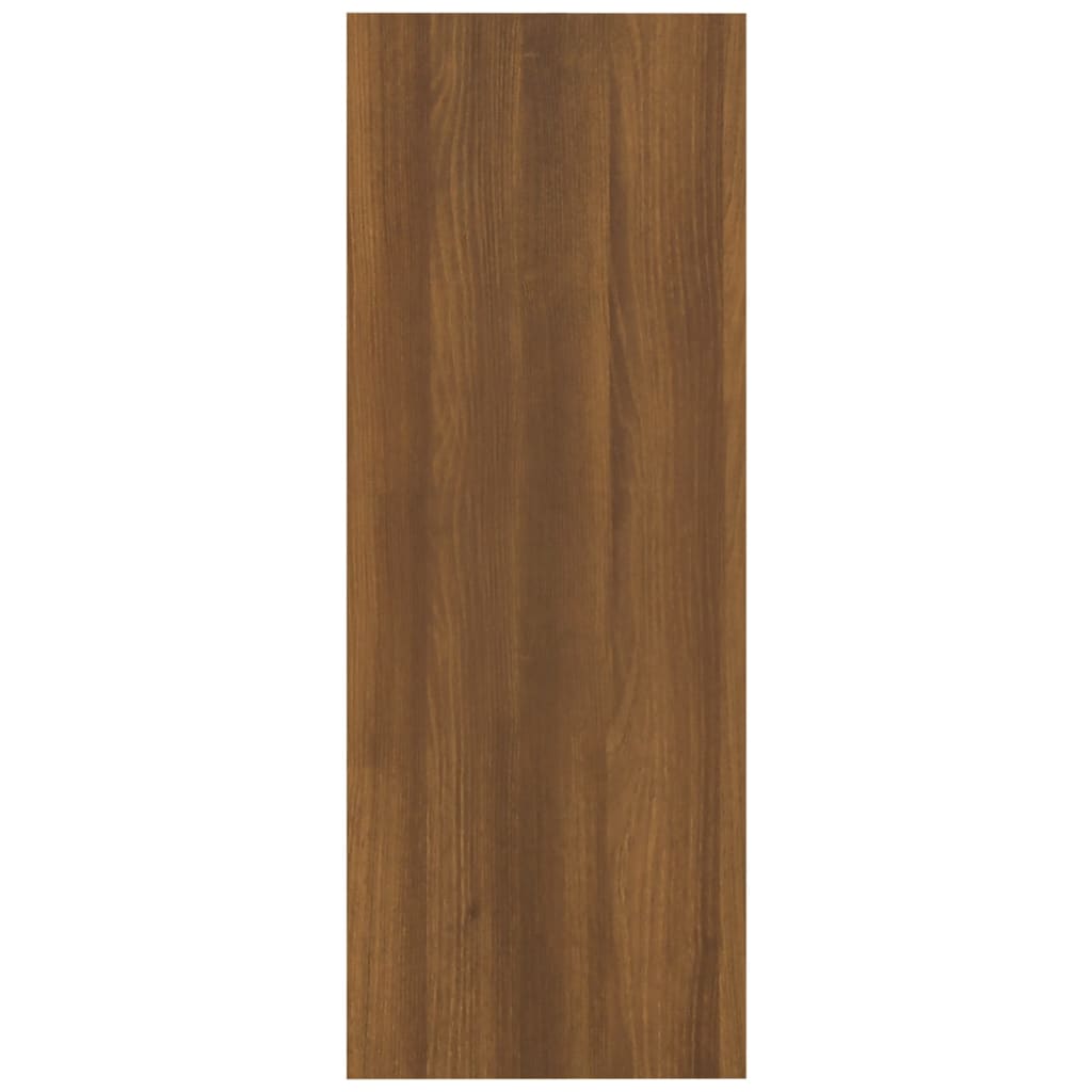 Wandtafel 105X30X80 Cm Bewerkt Hout Bruineikenkleurig