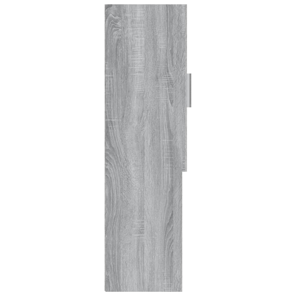 Wasmachinekast 70,5X25,5X90 Cm Grijs Sonoma Eikenkleurig