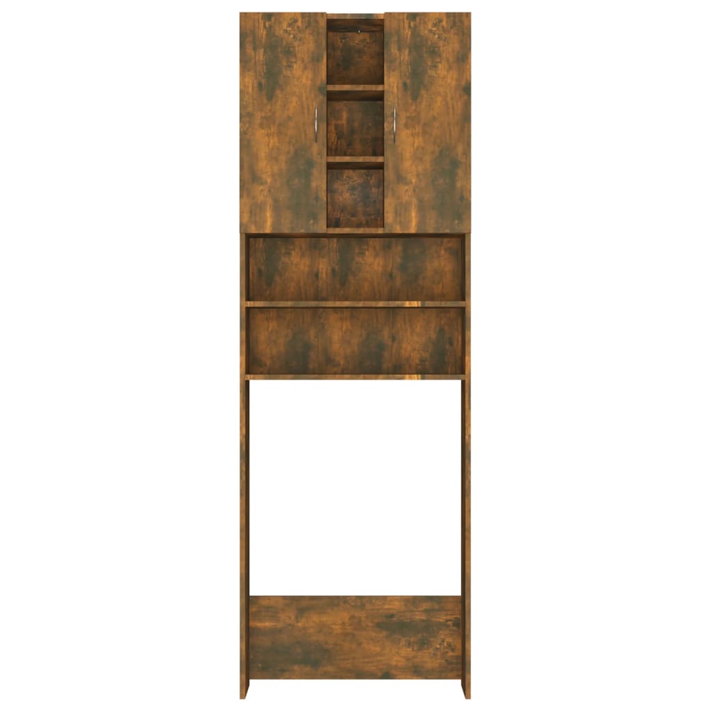 Wasmachinekast 64X25,5X190 Cm Gerookt Eikenkleurig
