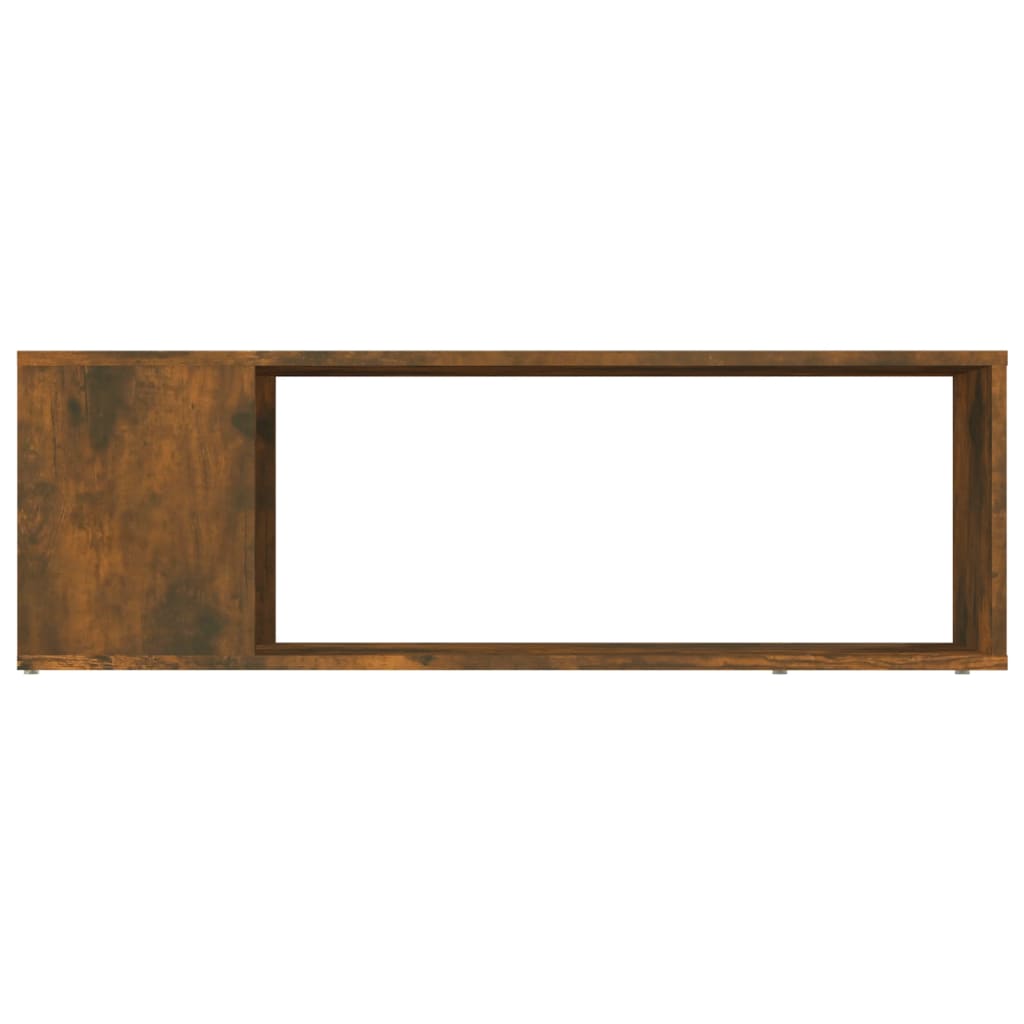 Tv-Meubel 100X24X32 Cm Bewerkt Hout Gerookt Eikenkleurig