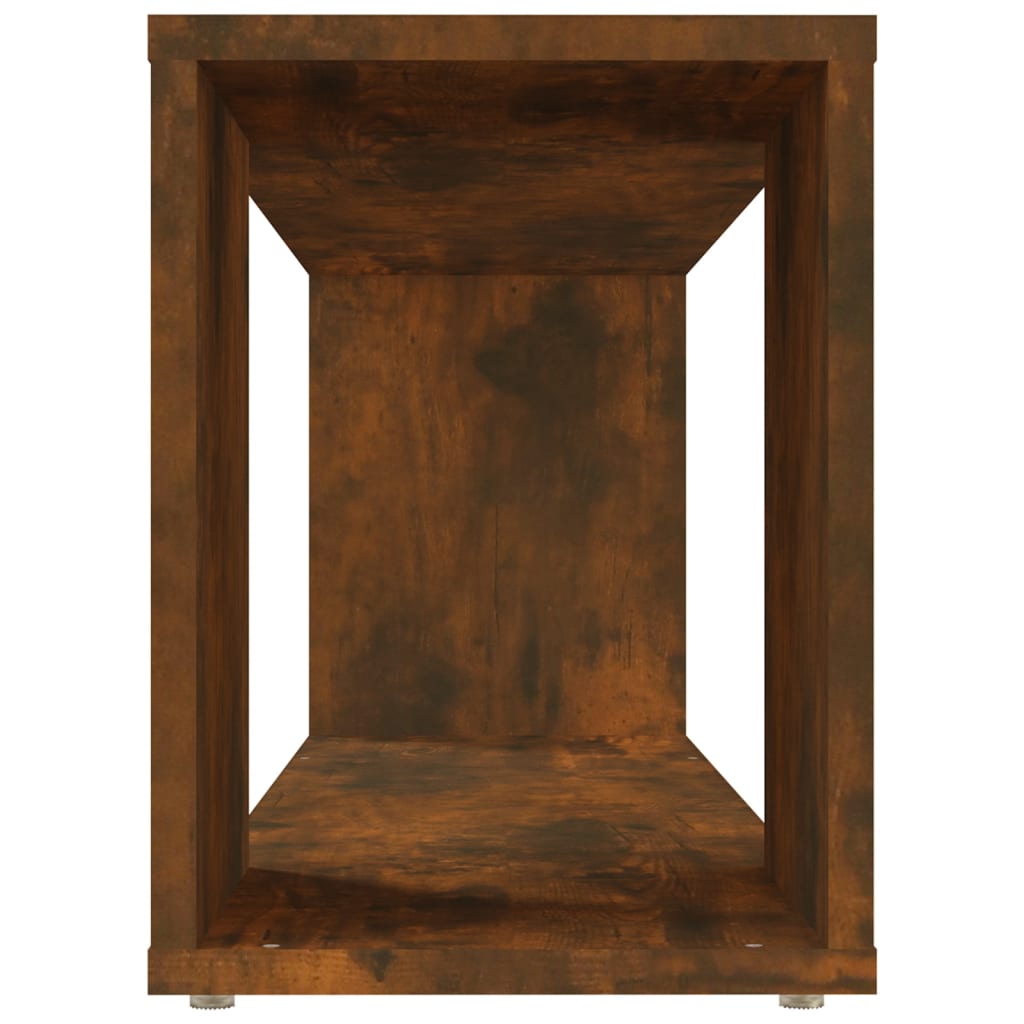 Tv-Meubel 100X24X32 Cm Bewerkt Hout Gerookt Eikenkleurig