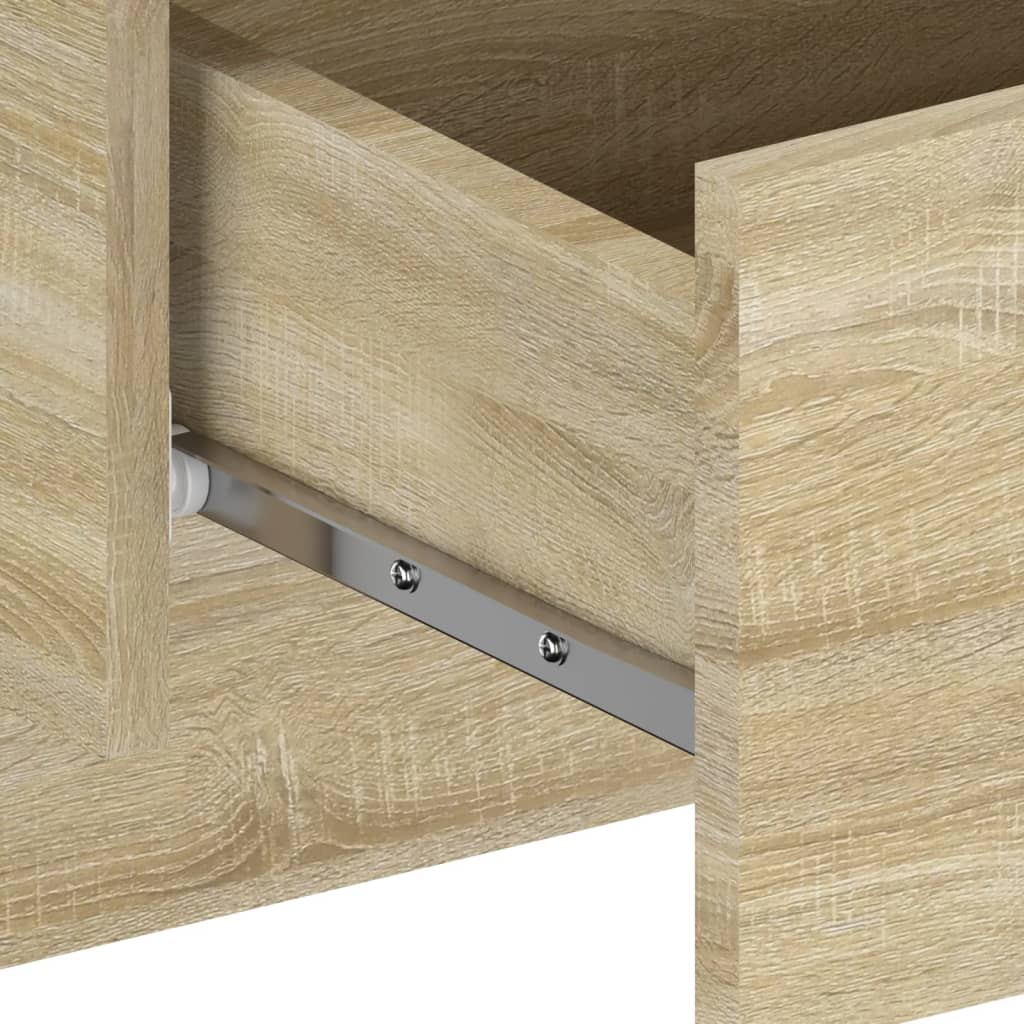 Wandnachtkastje Bewerkt Hout Sonoma Eikenkleurig