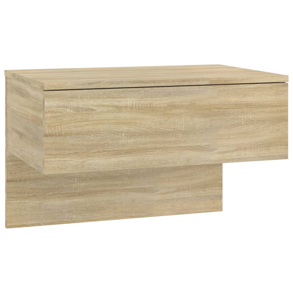 Wandnachtkastjes 2 St Bewerkt Hout Sonoma Eikenkleurig
