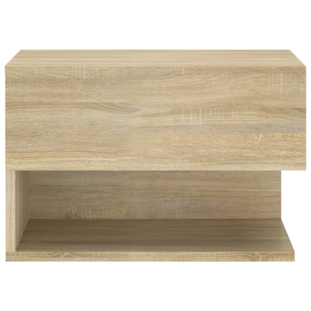Wandnachtkastje Bewerkt Hout Sonoma Eikenkleurig