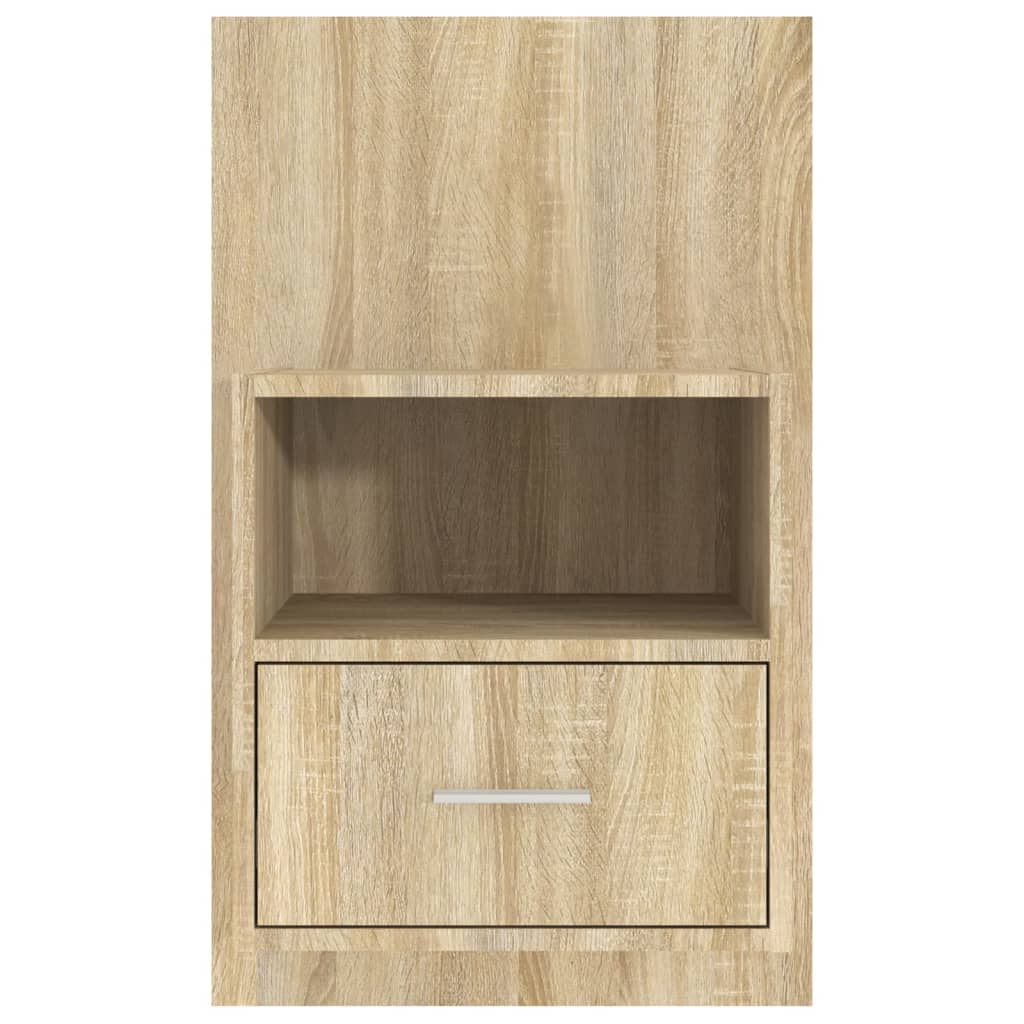 Wandnachtkastje Bewerkt Hout Sonoma Eikenkleurig
