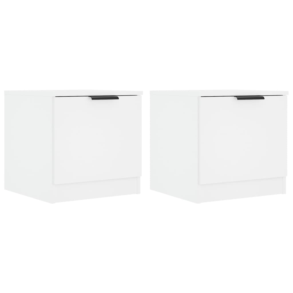 Nachtkastjes 2 St 40X39X40 Cm Wit