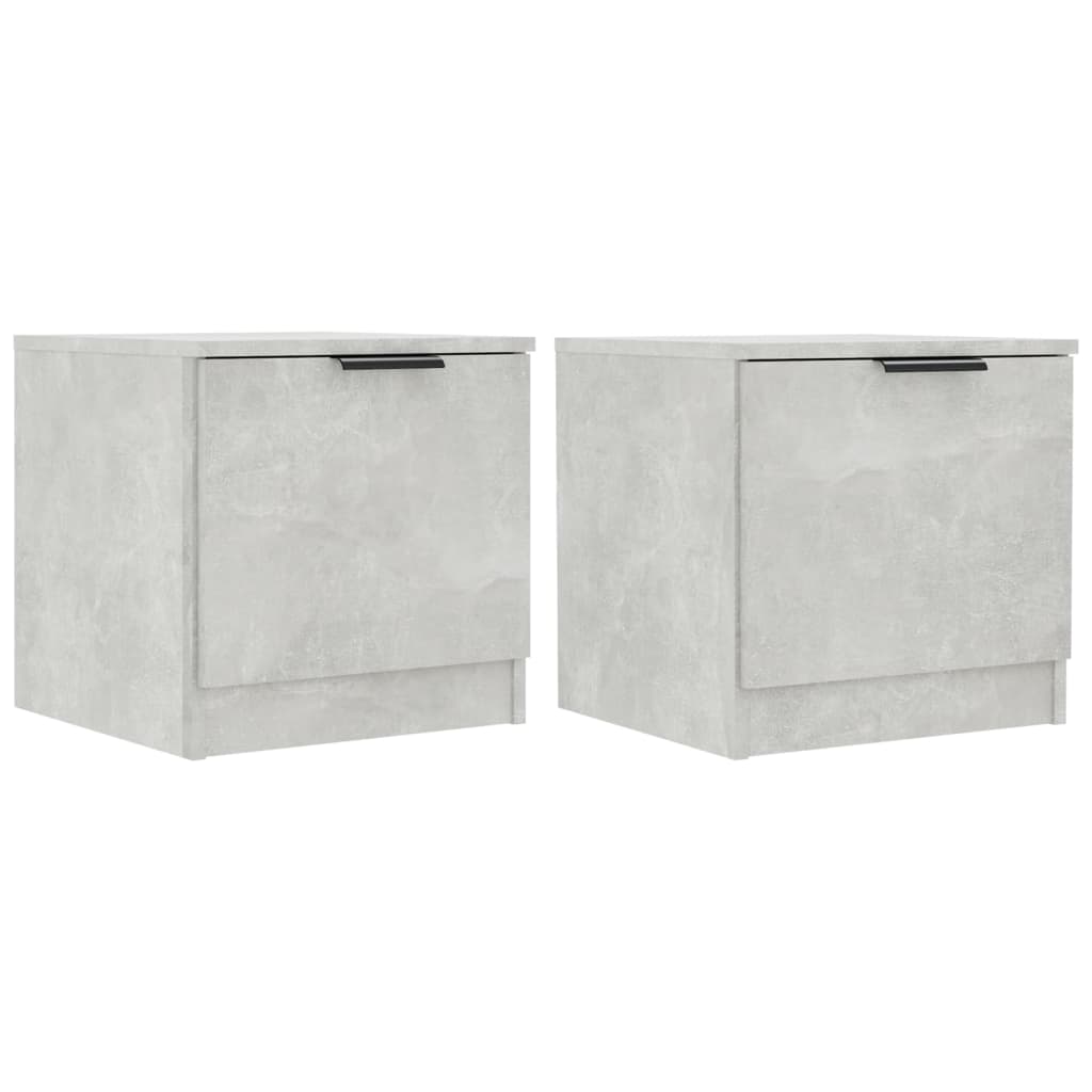 Nachtkastjes 2 St 40X39X40 Cm Betongrijs