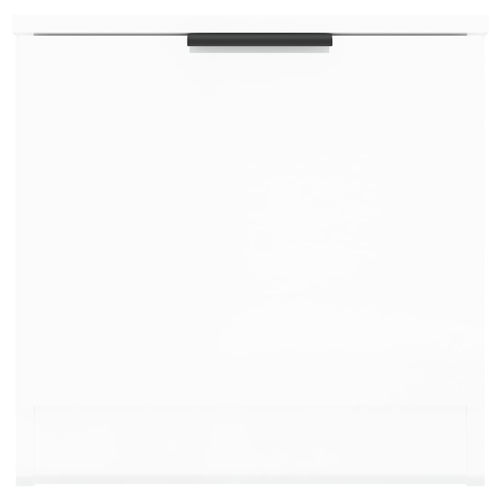 Nachtkastjes 2 St 40X39X40 Cm Hoogglans Wit