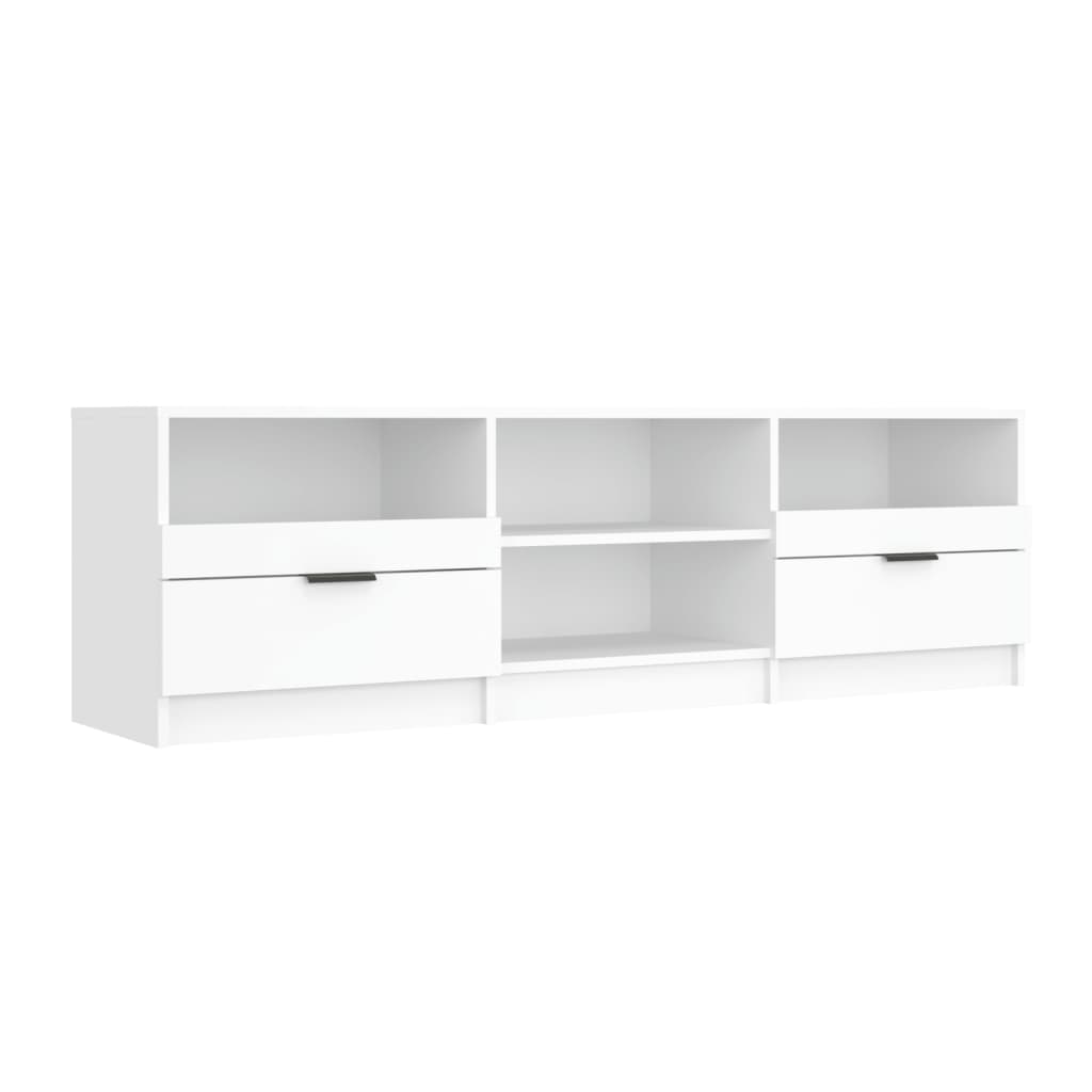 Tv-Meubel 150X33,5X45 Cm Bewerkt Hout Wit