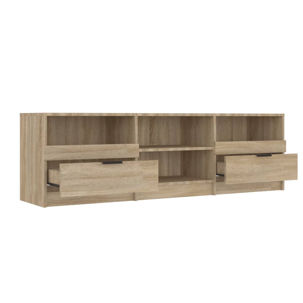Tv-Meubel 150X33,5X45 Cm Bewerkt Hout Sonoma Eikenkleurig