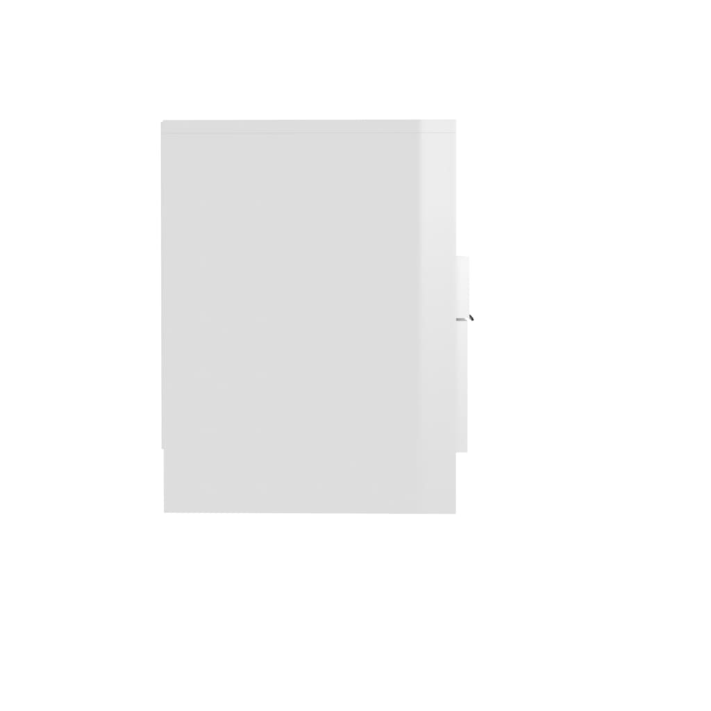 Tv-Meubel 150X33,5X45 Cm Bewerkt Hout Hoogglans Wit