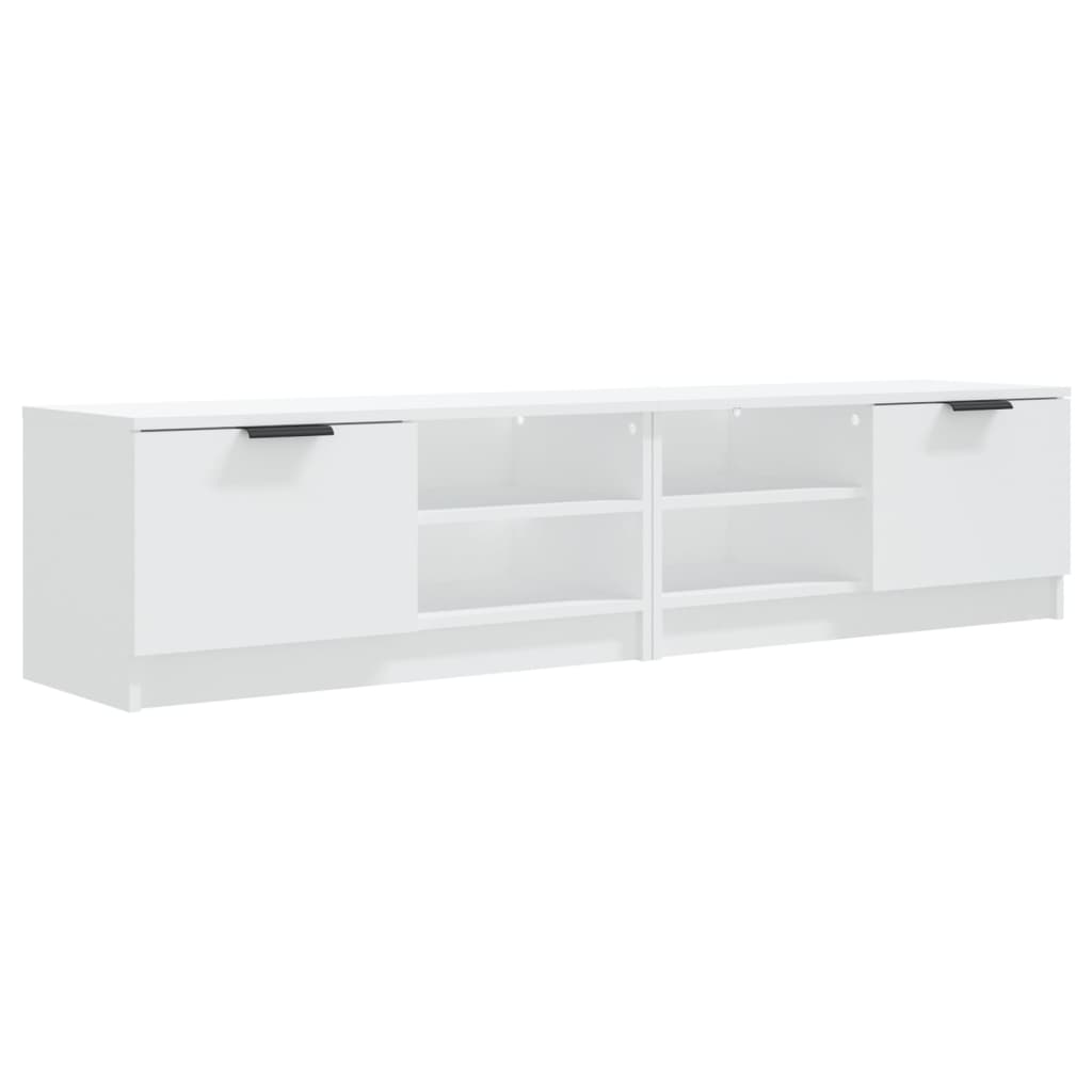 Tv-Meubelen 2 St 80X35X36,5 Cm Bewerkt Hout Wit