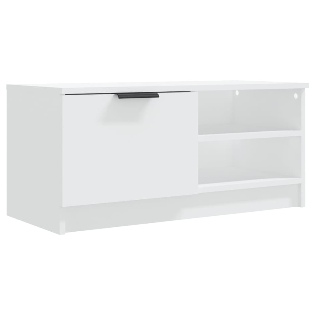 Tv-Meubelen 2 St 80X35X36,5 Cm Bewerkt Hout Wit