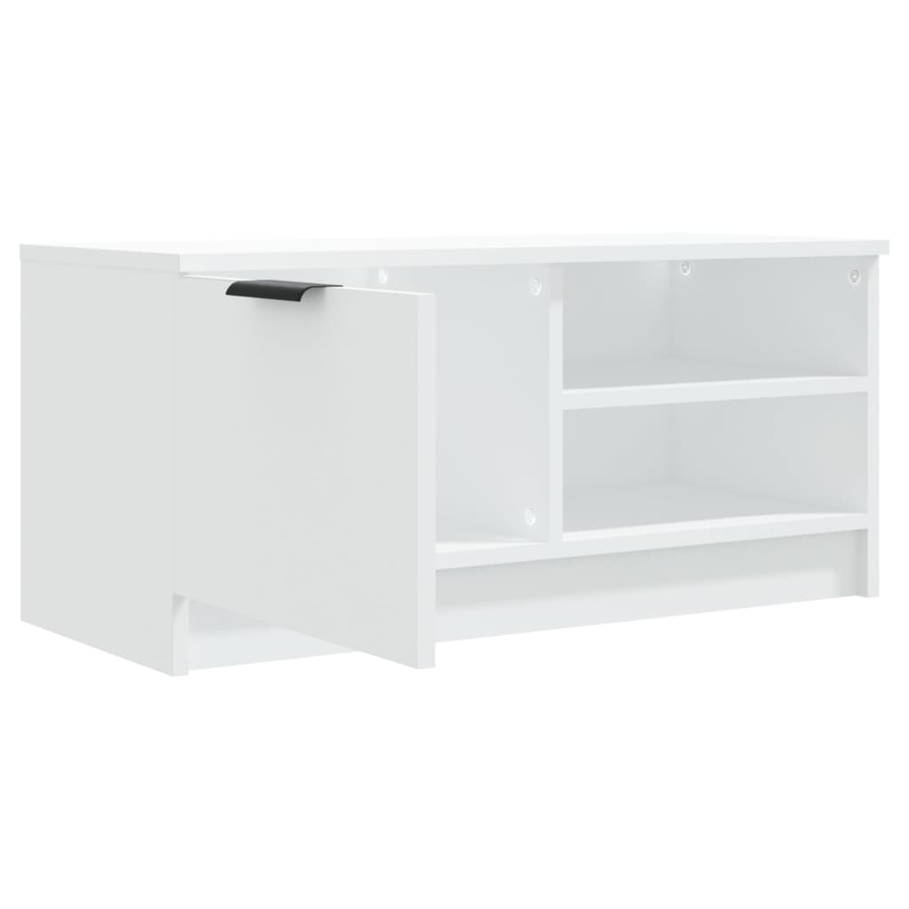 Tv-Meubelen 2 St 80X35X36,5 Cm Bewerkt Hout Wit