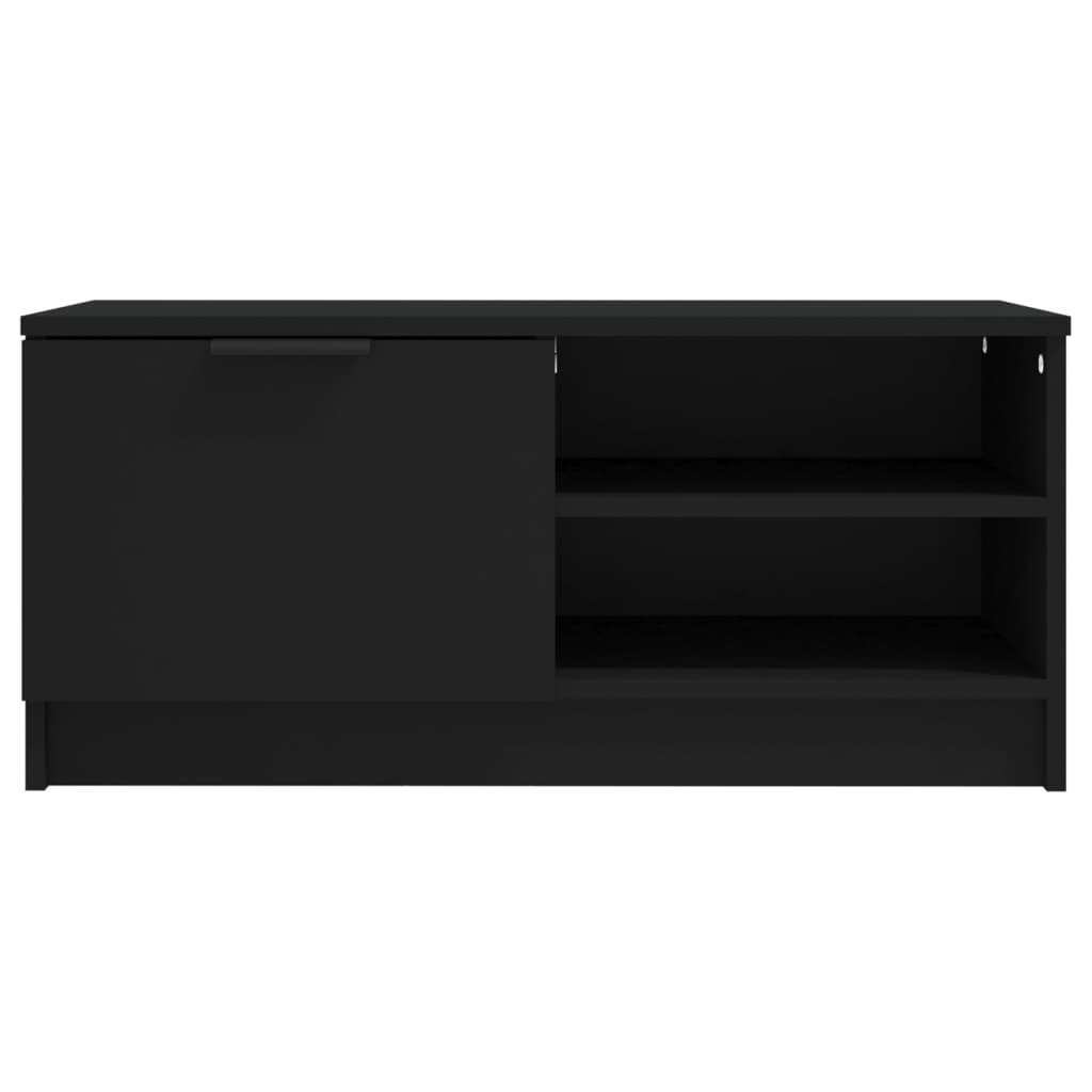 Tv-Meubelen 2 St 80X35X36,5 Cm Bewerkt Hout Zwart