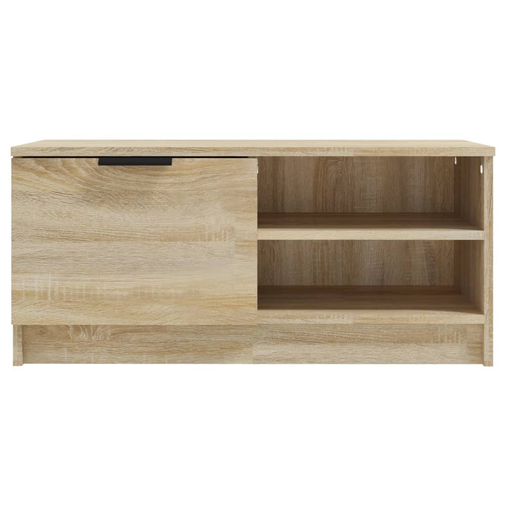 Tv-Meubelen 2 St 80X35X36,5 Cm Bewerkt Hout Sonoma Eikenkleurig