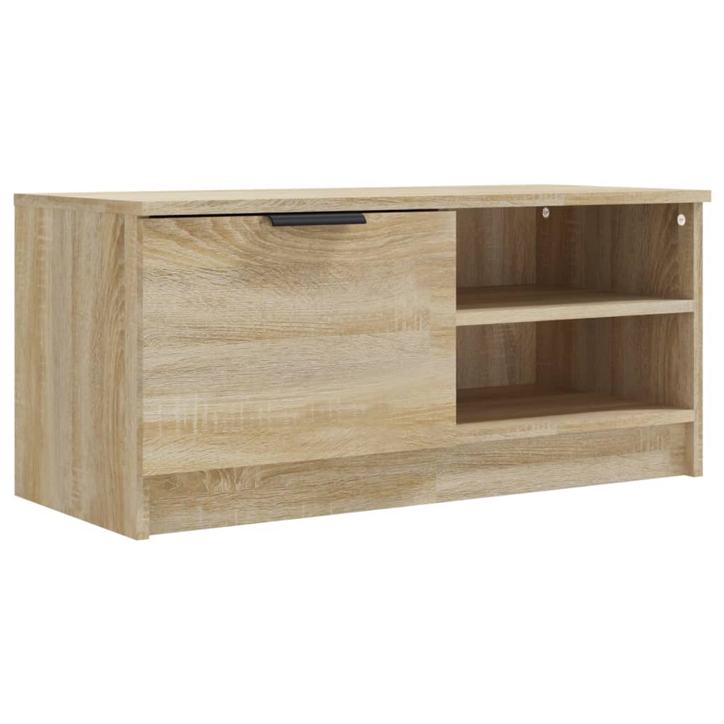 Tv-Meubelen 2 St 80X35X36,5 Cm Bewerkt Hout Sonoma Eikenkleurig