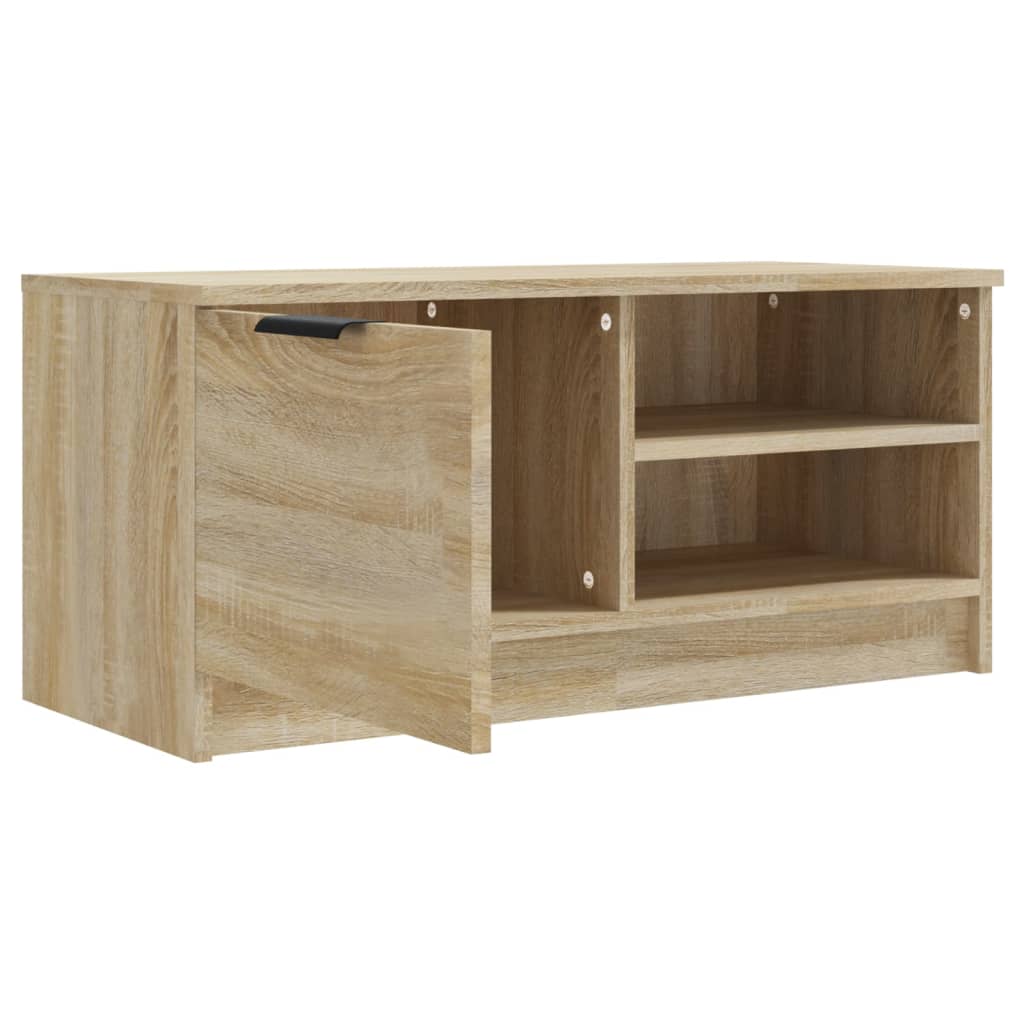 Tv-Meubelen 2 St 80X35X36,5 Cm Bewerkt Hout Sonoma Eikenkleurig