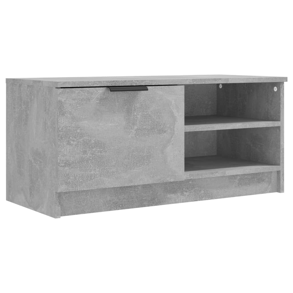 Tv-Meubelen 2 St 80X35X36,5 Cm Bewerkt Hout Betongrijs