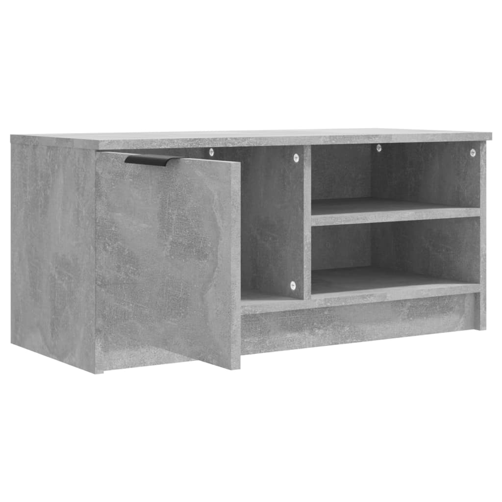 Tv-Meubelen 2 St 80X35X36,5 Cm Bewerkt Hout Betongrijs