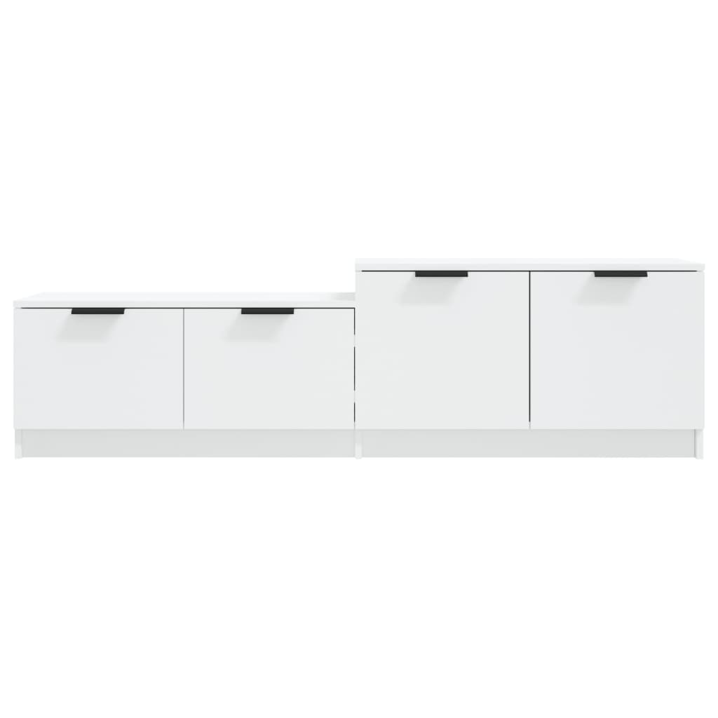 Tv-Meubel 158,5X36X45 Cm Bewerkt Hout Wit