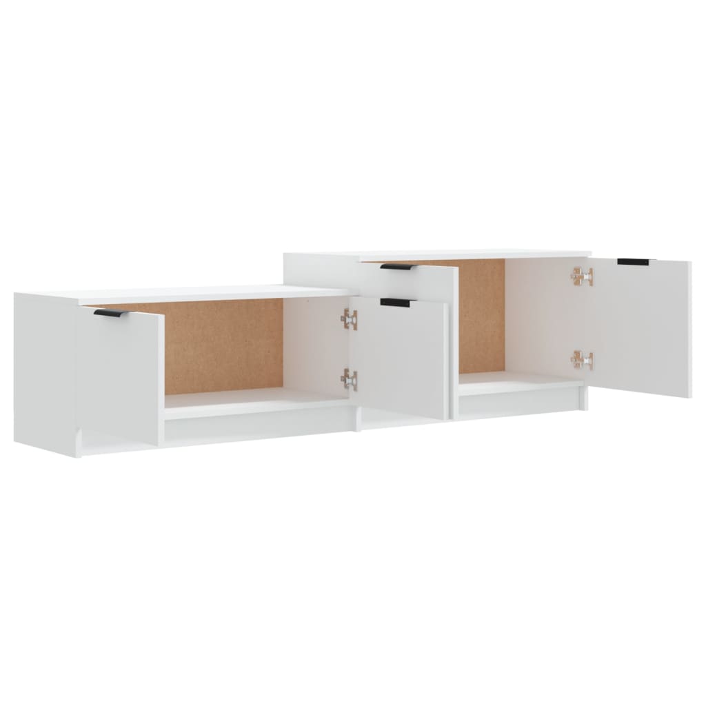 Tv-Meubel 158,5X36X45 Cm Bewerkt Hout Wit