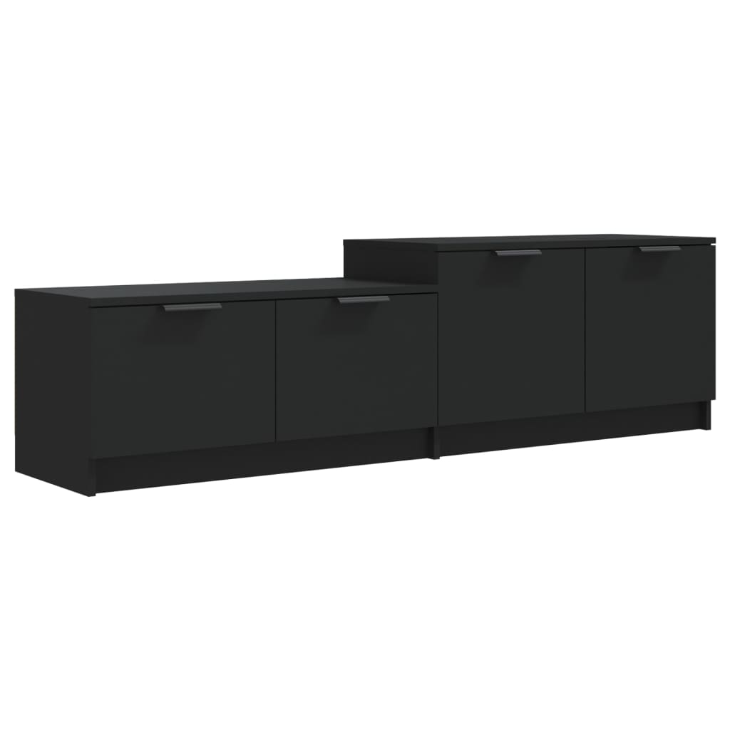 Tv-Meubel 158,5X36X45 Cm Bewerkt Hout Zwart