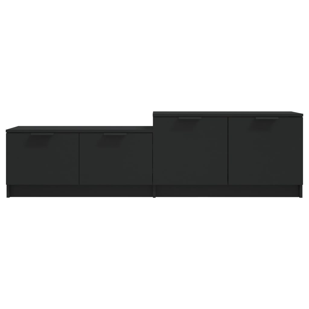 Tv-Meubel 158,5X36X45 Cm Bewerkt Hout Zwart