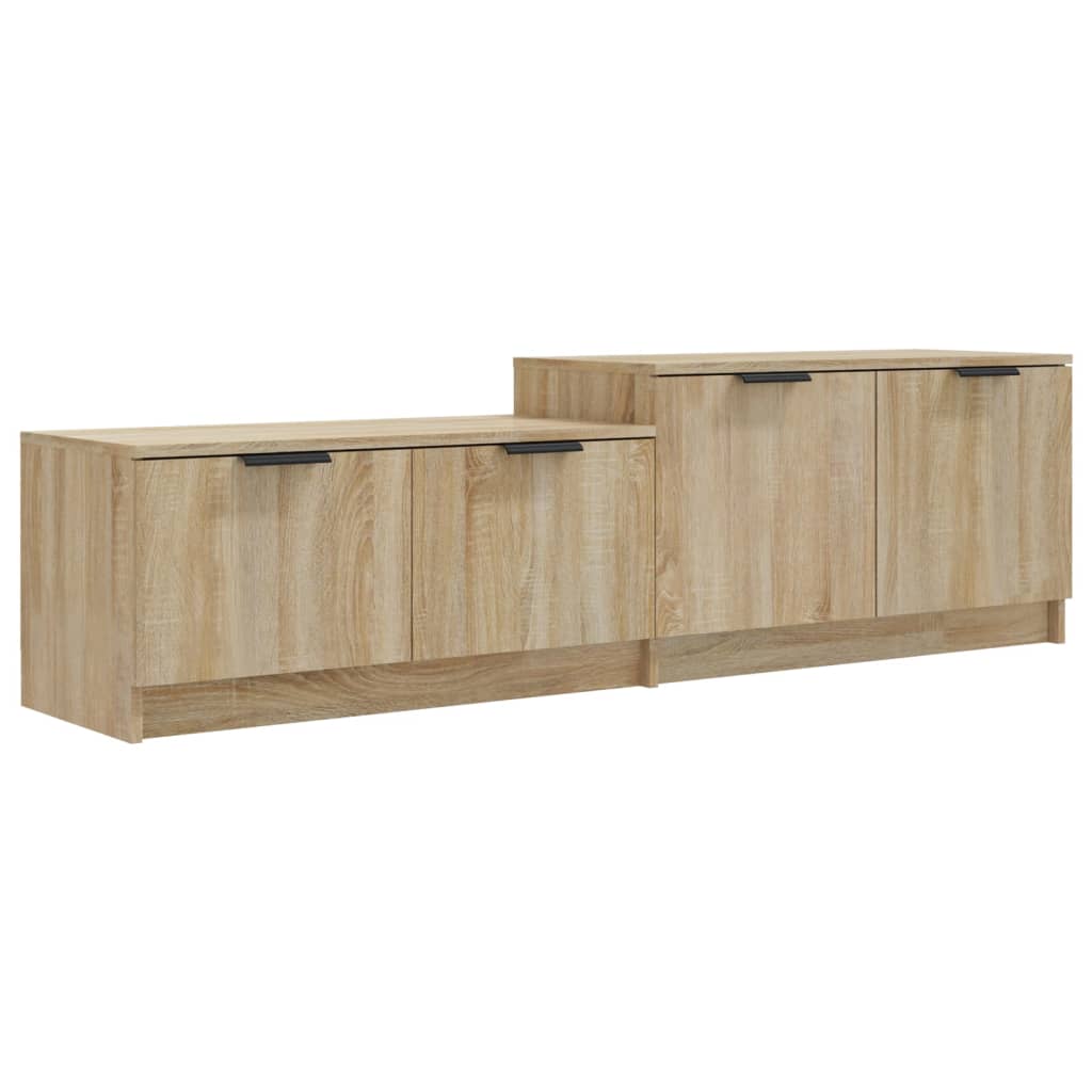 Tv-Meubel 158,5X36X45 Cm Bewerkt Hout Sonoma Eikenkleurig