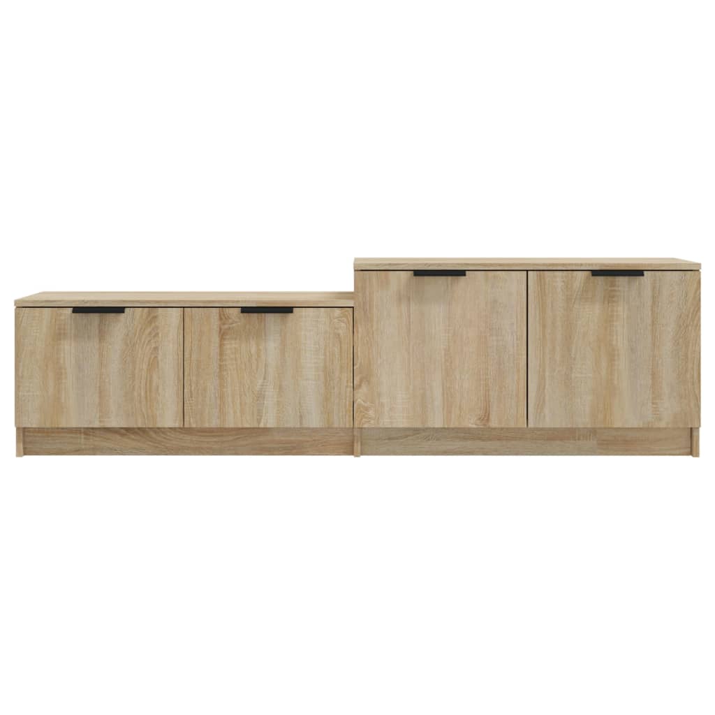 Tv-Meubel 158,5X36X45 Cm Bewerkt Hout Sonoma Eikenkleurig