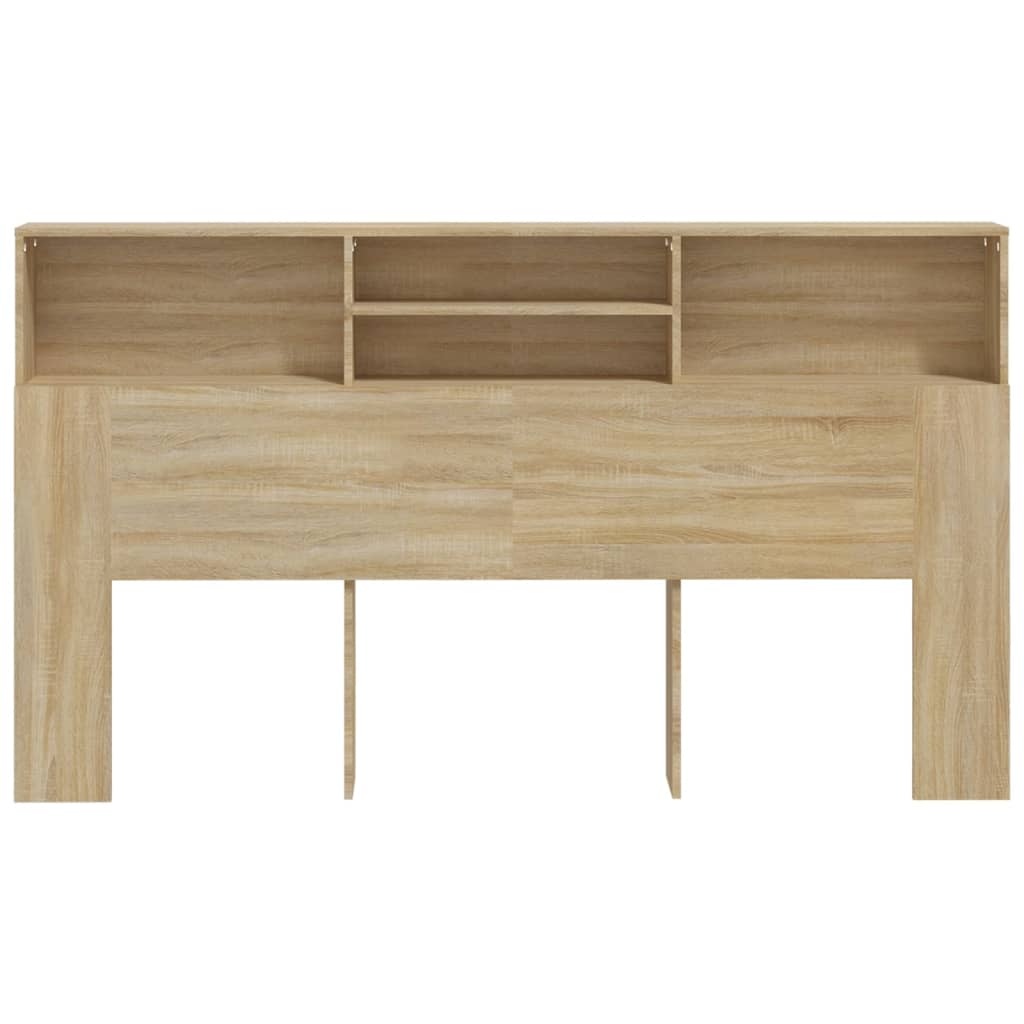 Hoofdbordkast 180X19X103,5 Cm Sonoma Eikenkleurig