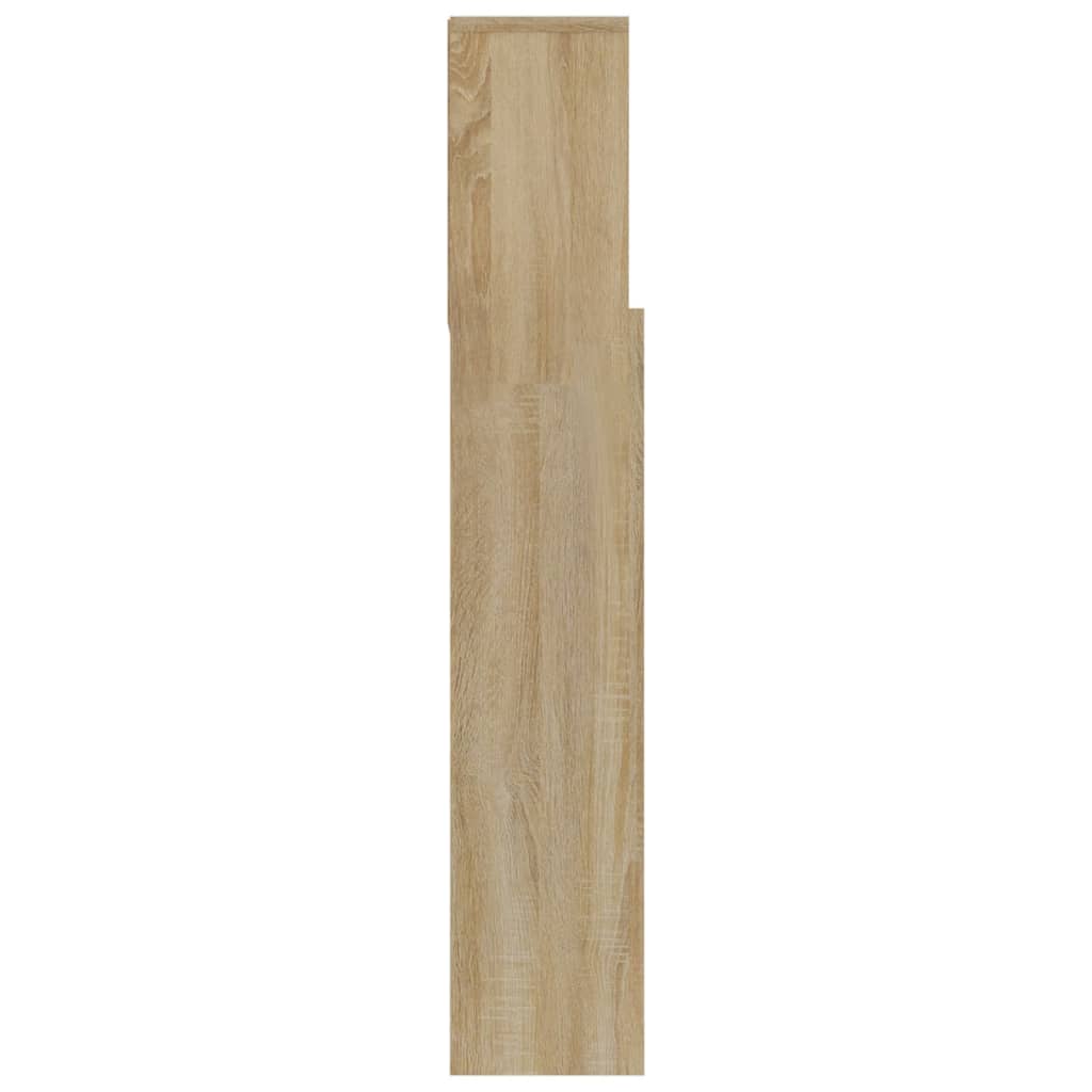 Hoofdbordkast 180X19X103,5 Cm Sonoma Eikenkleurig