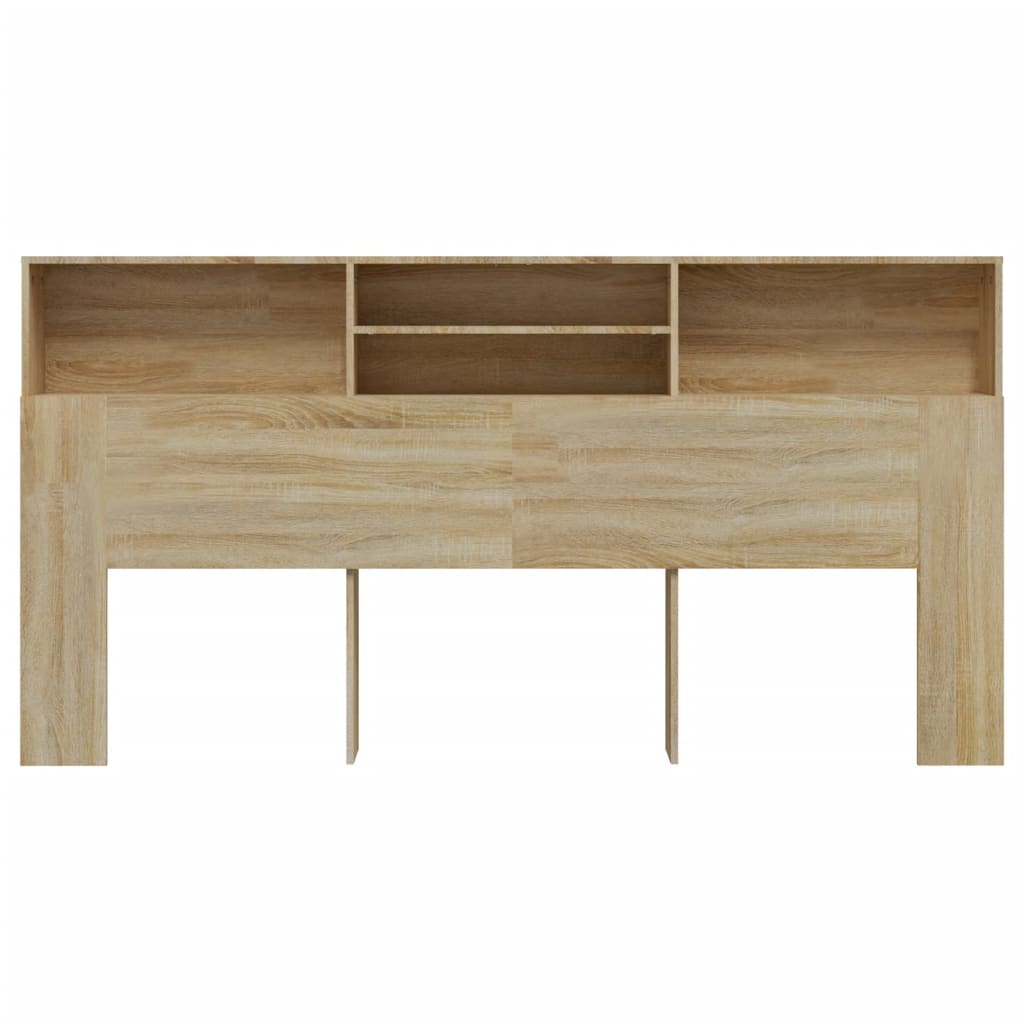Hoofdbordkast 200X19X103,5 Cm Sonoma Eikenkleurig