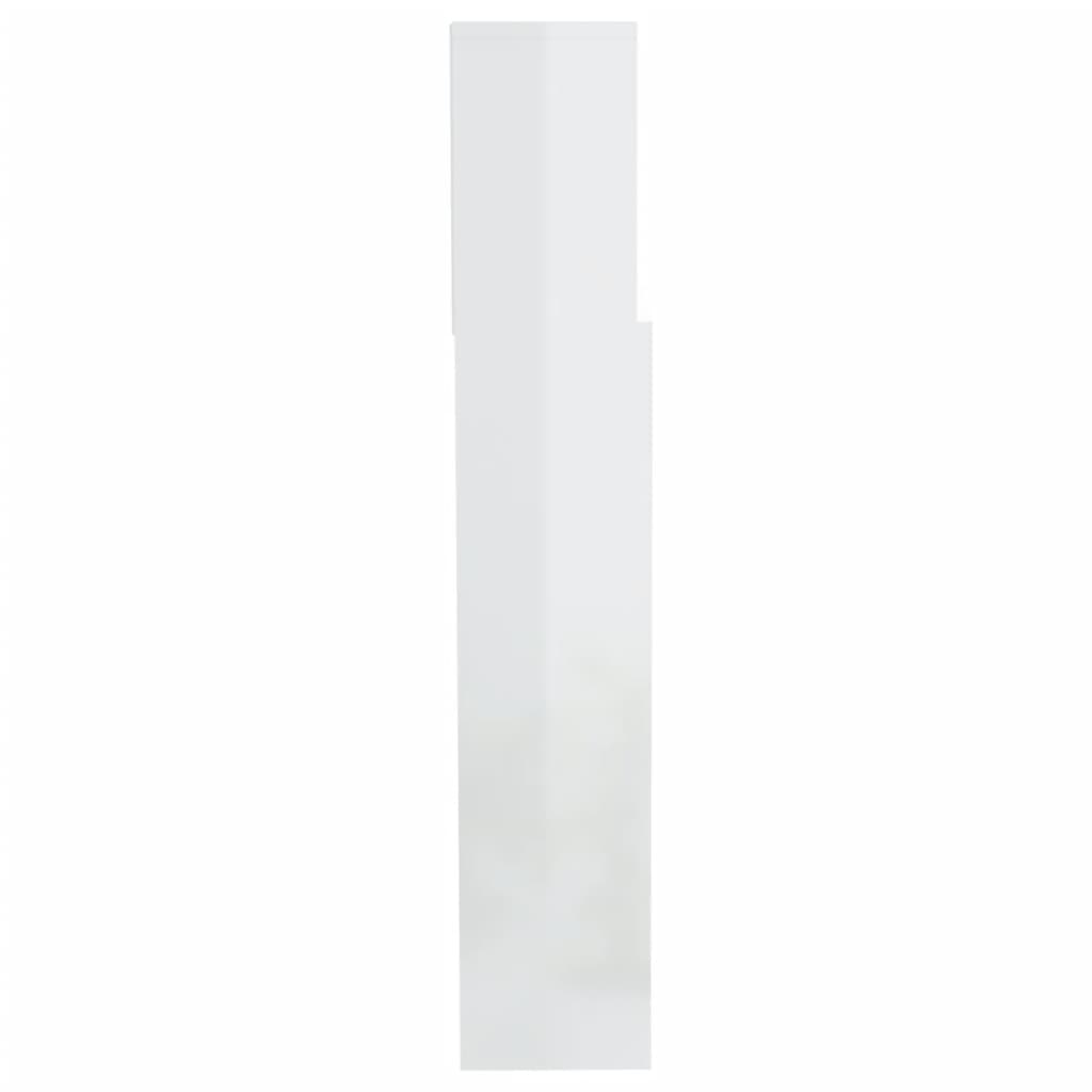 Hoofdbordkast 200X19X103,5 Cm Hoogglans Wit