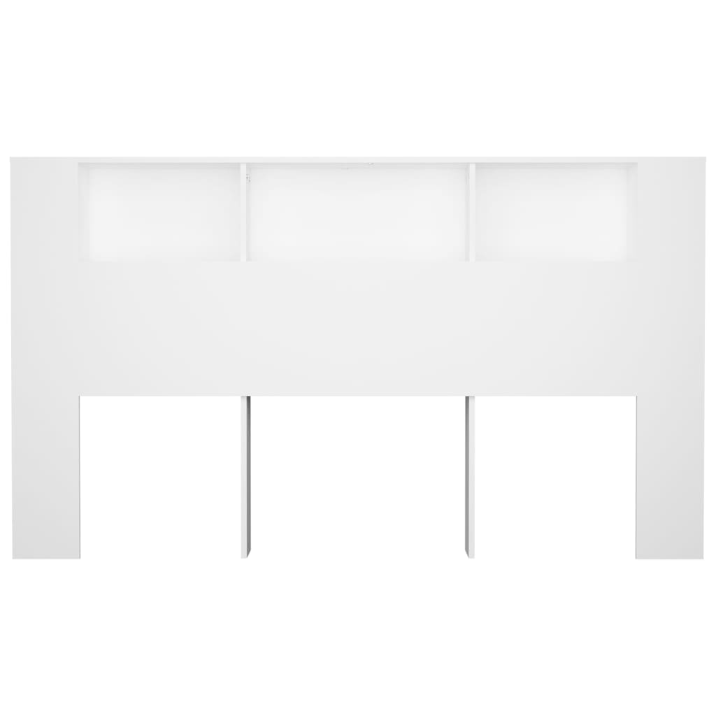 Hoofdbordkast 180X18,5X104,5 Cm Wit