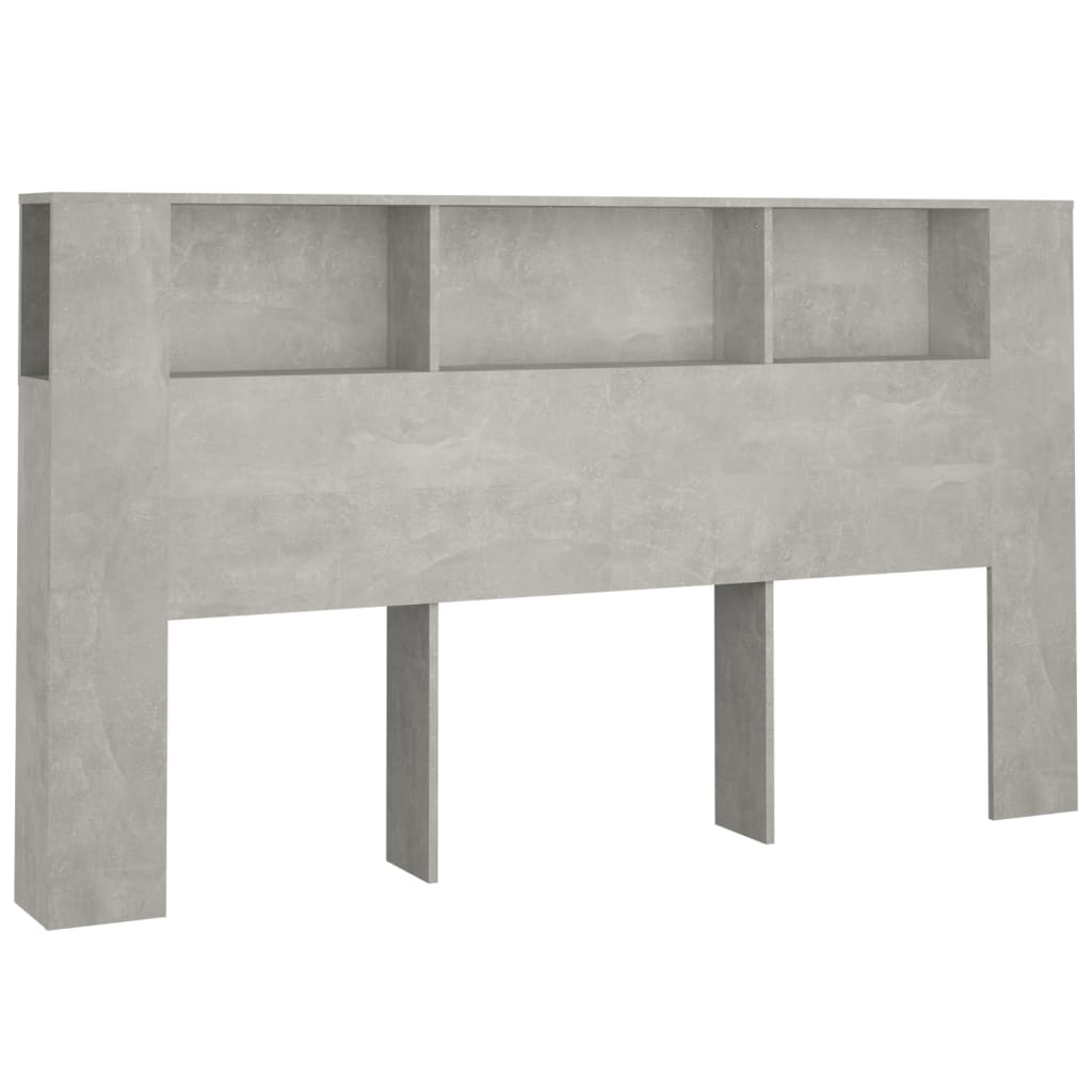 Hoofdbordkast 180X18,5X104,5 Cm Betongrijs