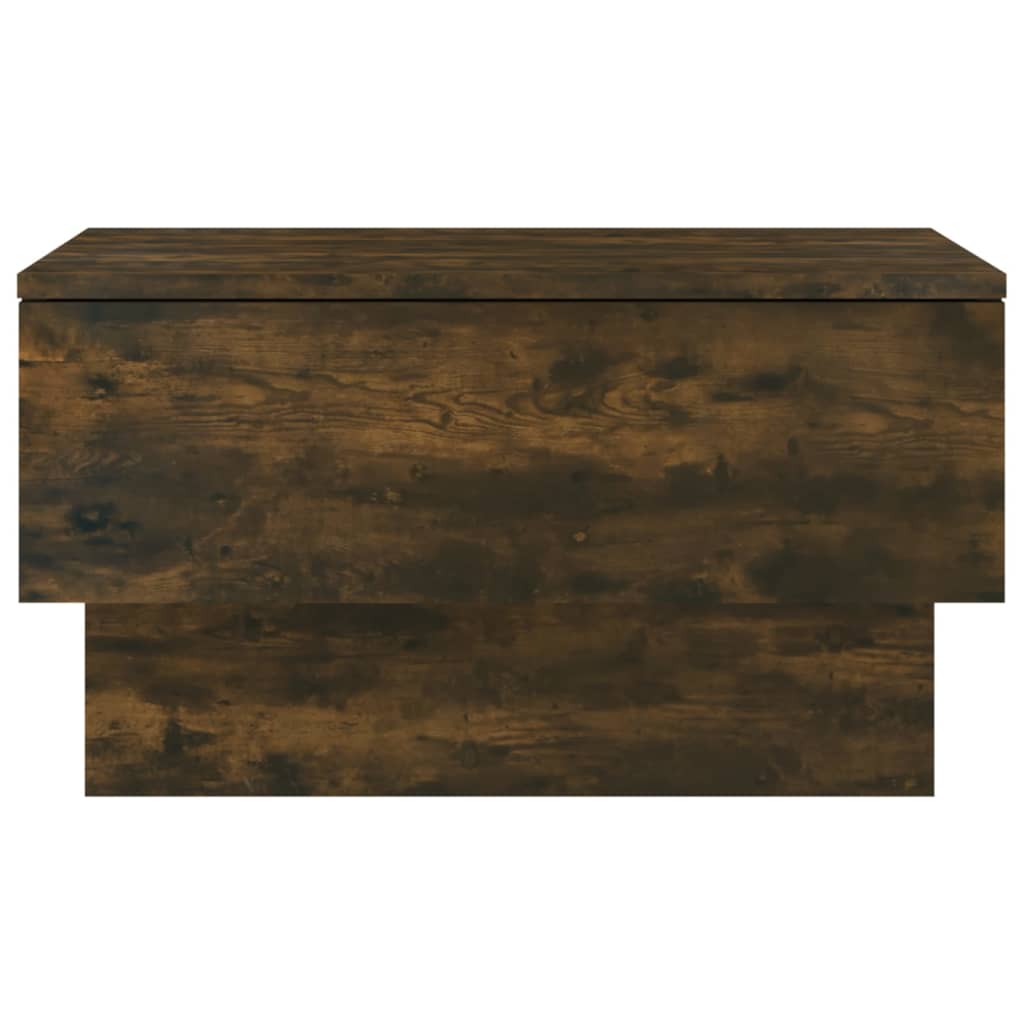 Wandnachtkastje Bewerkt Hout Gerookt Eikenkleurig