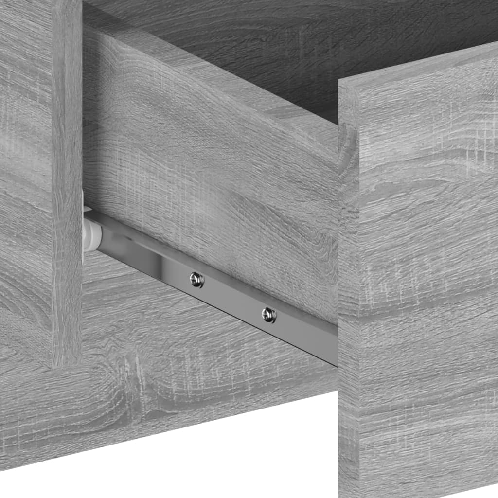 Wandnachtkastjes 2 St Bewerkt Hout Grijs Sonoma Eikenkleurig